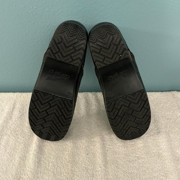 Dansko Bronze Sequin Slip On Clogs Shoes Professional Womens EU 38 US 7.5 - Picture 7 of 7